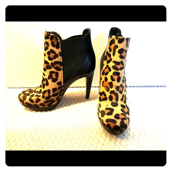 calvin klein leopard boots